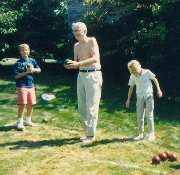 Bocci Ball with Grandpa Bob