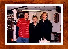 Bryan, Amberly and Cris Christmas Day 2003