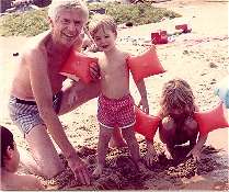 Grandpa Bob, Bryan and Amber at Traverse City 1982
