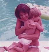 Kathy and Bryan at Pool in June 1982