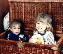 Bryan and Amberly in the Toy Box 1982